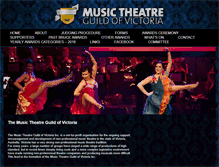 Tablet Screenshot of musictheatreguildvic.org